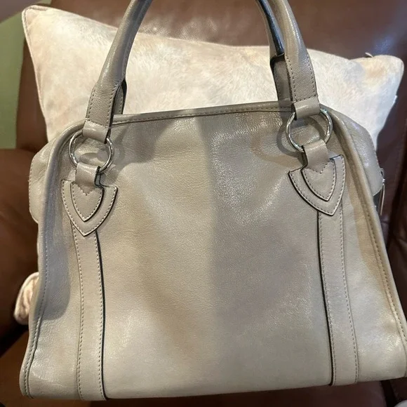 Marc Jacobs Collection Wellington taupe leather leopard calf hair bag Satchel - Picture 6 of 13